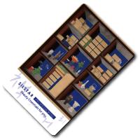 Зеркальце карманное компактное, Korean Chaekgeori Chaekgado Paintin