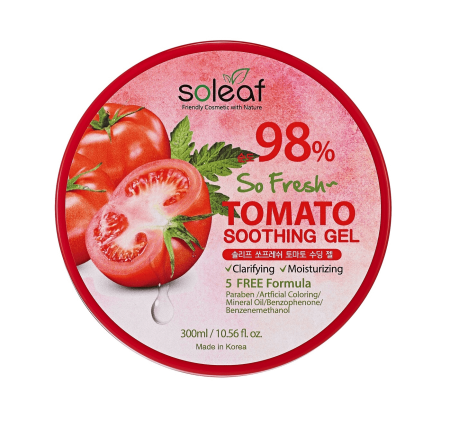 SOLEAF Успокаивающий гель с томатом (300мл)