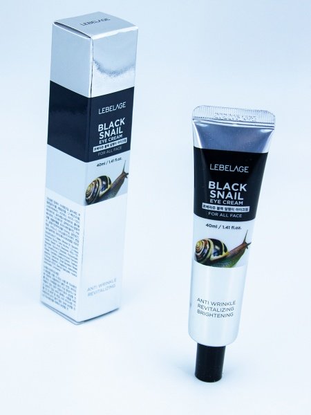 LEBELAGE - КРЕМ ДЛЯ ГЛАЗ С МУЦИНОМ ЧЕРНОЙ УЛИТКИ EYE CREAM BLACK SNAIL , 40 ML