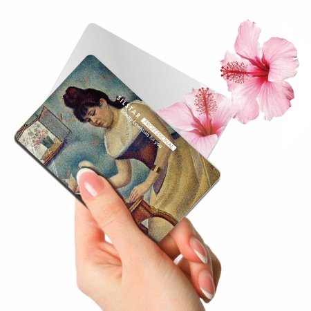 Зеркальце карманное компактное, Georges Seurat - Young Woman