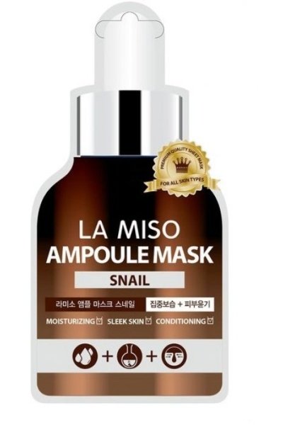 LA MISO Ампульная маска с экстрактом слизи улитки