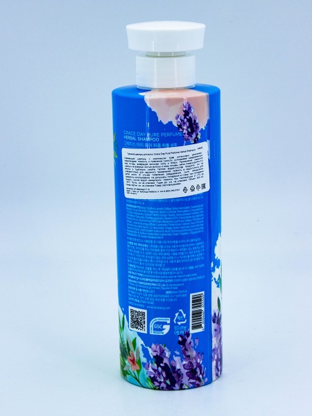 GRACE DAY - ШАМПУНЬ ДЛЯ ВОЛОС С ЭКСТРАКТАМИ ТРАВ PURE PERFUME HERBAL SHAMPOO, 500 МЛ. 