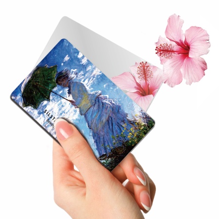 Зеркальце карманное компактное, Claude Monet - La Promenade