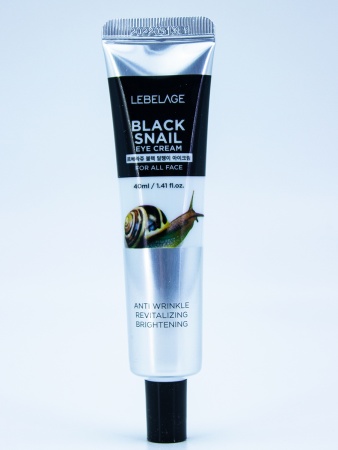 LEBELAGE - КРЕМ ДЛЯ ГЛАЗ С МУЦИНОМ ЧЕРНОЙ УЛИТКИ EYE CREAM BLACK SNAIL , 40 ML