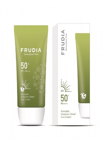 FRUDIA Солнцезащитный восстанавливающий крем с авокадо SPF50+/PA ++++ (50г)